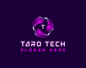 Tech Cyber AI logo design