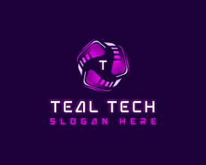 Tech Cyber AI logo design