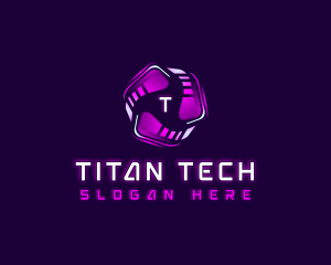 Tech Cyber AI logo design