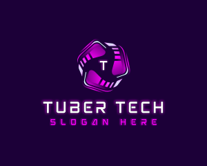 Tech Cyber AI logo design