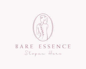 Natural Nude Woman  logo design