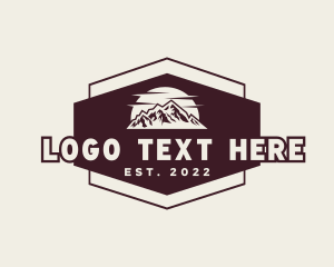Explore - Outdoor Adventure Mountain logo design