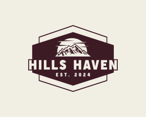 Outdoor Adventure Mountain logo design