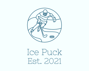 I’ve Hockey Player logo design