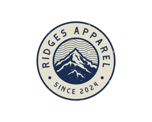 Mountain Hiking Peak Adventure logo design