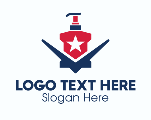 Disinfectant - American Liquid Soap logo design