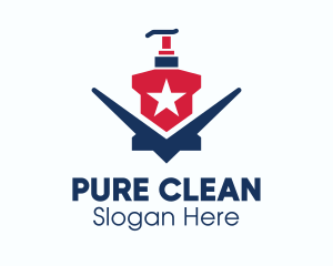 Cleanser - American Liquid Soap logo design