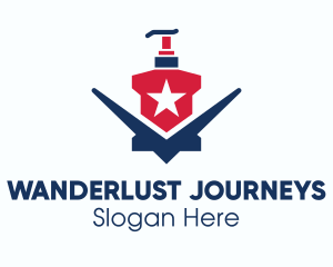 Hand Wash - American Liquid Soap logo design