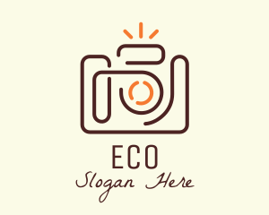 Photo Booth - Minimalist SLR Camera logo design