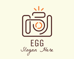 Photo Studio - Minimalist SLR Camera logo design