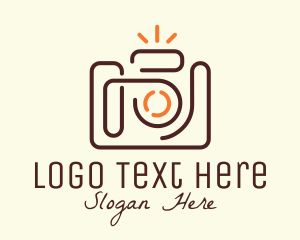 Minimalist SLR Camera  Logo