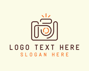 Line Art - Minimalist SLR Camera logo design