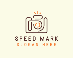 Minimalist SLR Camera  logo design