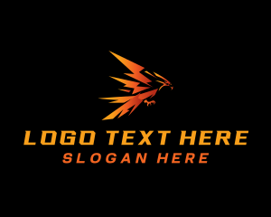 Wings - Eagle Thunder Bolt logo design