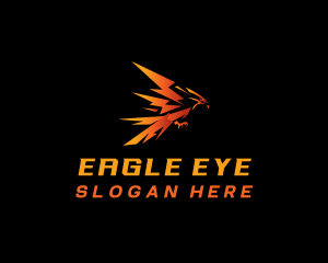 Eagle Thunder Bolt logo design