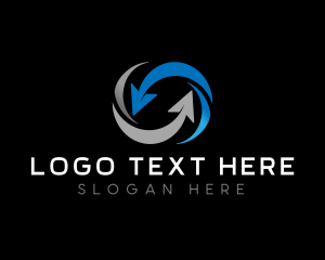 Logistics - Arrow Loop Logistics logo design