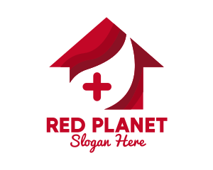 Red Medical Building  logo design