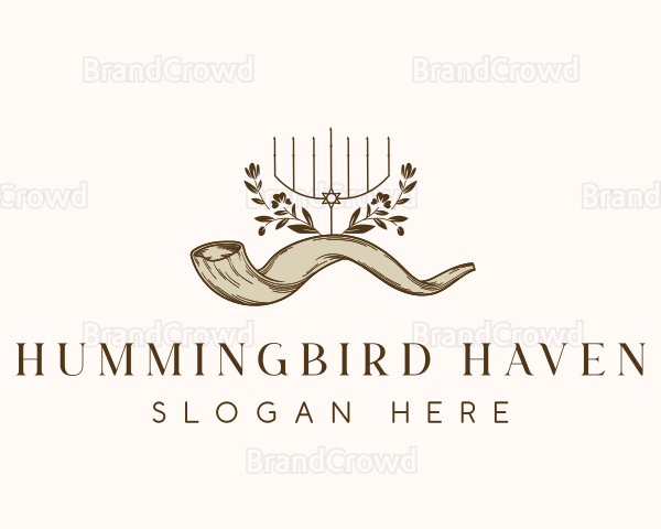 Shofar Horn Candle Logo