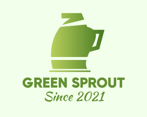 Green Electric Kettle logo design