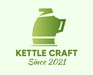 Green Electric Kettle logo design