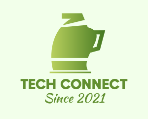 Tea Shop - Green Electric Kettle logo design