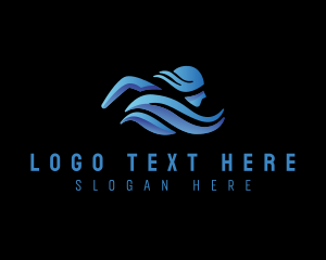 Diver - Swimming Athlete Water Sport logo design