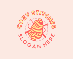 Stitching Yarn Thread logo design