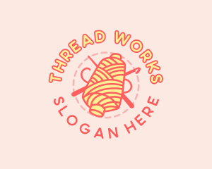 Stitching Yarn Thread logo design