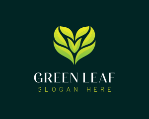 Heart Leaf Wellness logo design