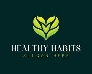 Heart Leaf Wellness logo design