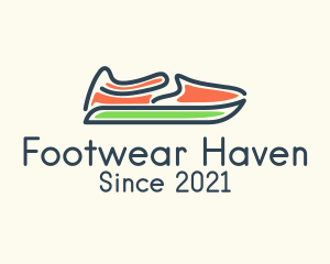 Slip-on Shoes Footwear logo design