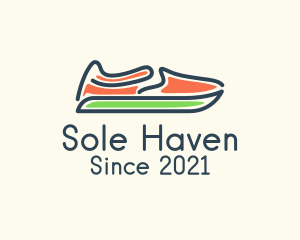 Slip-on Shoes Footwear logo design