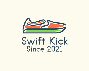 Slip-on Shoes Footwear logo design