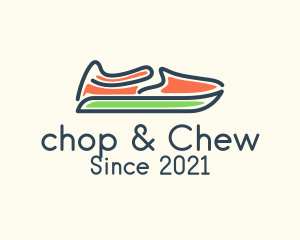 Shoe Repair - Slip-on Shoes Footwear logo design