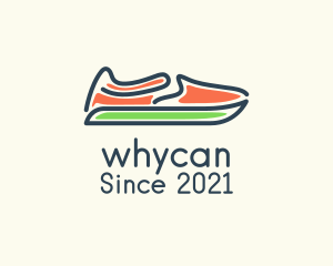 Canvas Shoe - Slip-on Shoes Footwear logo design