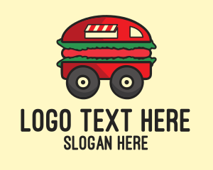 Hot Dog Stand - Burger Sandwich Food Truck logo design