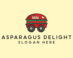 Burger Sandwich Food Truck logo design