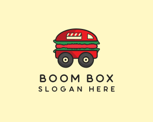 Burger Sandwich Food Truck logo design