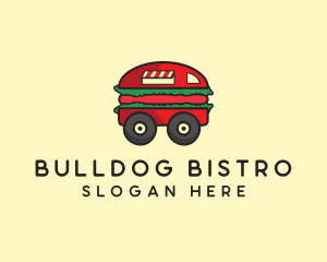 Burger Sandwich Food Truck logo design