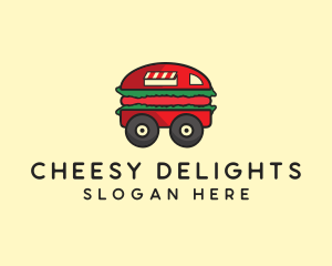 Burger Sandwich Food Truck logo design