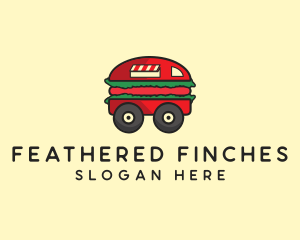 Burger Sandwich Food Truck logo design