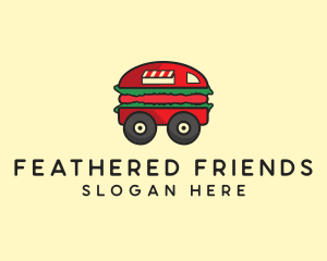 Burger Sandwich Food Truck logo design