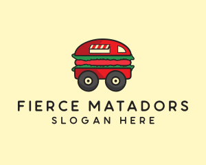 Burger Sandwich Food Truck logo design