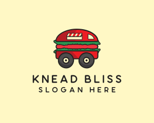 Burger Sandwich Food Truck logo design