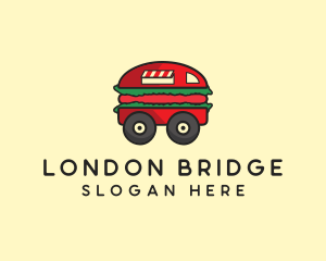 Burger Sandwich Food Truck logo design