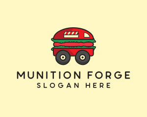 Burger Sandwich Food Truck logo design