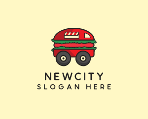 Burger Sandwich Food Truck logo design