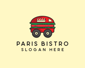 Burger Sandwich Food Truck logo design