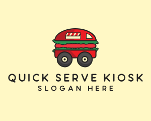 Burger Sandwich Food Truck logo design