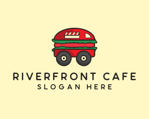 Burger Sandwich Food Truck logo design